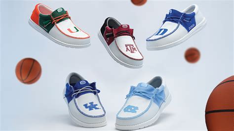 HEYDUDE’s collegiate kicks make great gifts for students .